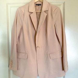Pale Pink Oversized Women’s Blazer - M